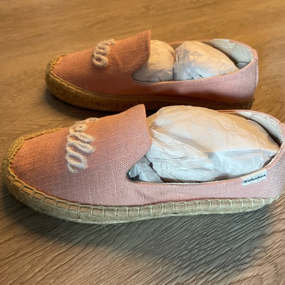 NWT (Missing Box!) Soludos Ciao Bella Platform Espadrille, Light Pink - Picture 8 of 11